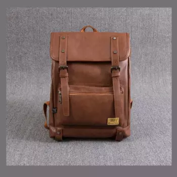 Мужские сумки для ноутбука из искусственной кожи, модные мужские рюкзаки, ретро дорожная сумка, мужские школьные сумки