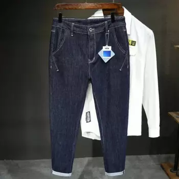 Мужские свободные джинсы, повседневные шаровары, удобные модные Стрейчевые джинсы, модель 44 46 на весну и осень