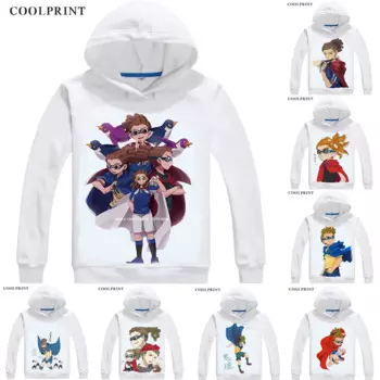Мужские толстовки Coolprint Kidou Yuuto с капюшоном, толстовка Inazuma Raimon Eleven Legend, японская Мужская толстовка, уличная одежда, Длинная толстовка с капюшоном и принтом из аниме