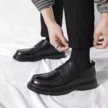 Мужские туфли Tenis Masculino 2024, винтажные классические мужские кожаные уличные Мокасины с круглым носком, кожаные трендовые мужские лоферы