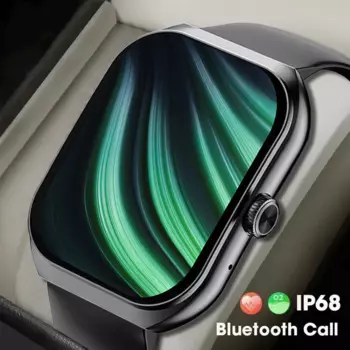 Мужские Водонепроницаемые Смарт-часы AMOLED 2024 дюйма с Bluetooth, мониторингом уровня кислорода в крови