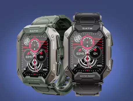 Мужские Водонепроницаемые Смарт-часы с пульсометром и оксиметром