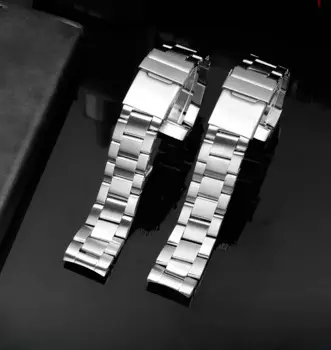 Мужские Водонепроницаемые Стальные Ремешки для наручных часов, 22 мм