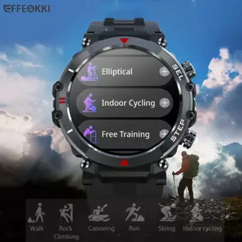Мужские Водонепроницаемые умные часы с поддержкой Bluetooth, 1,39 дюйма, Full Touch