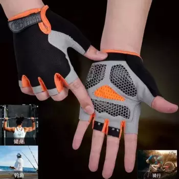 Мужские велосипедные перчатки, перчатки с открытыми пальцами для спортзала, дышащие противоскользящие перчатки, спортивные тренировочные Перчатки для фитнеса