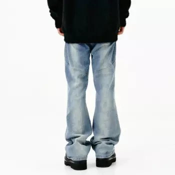 Мужские винтажные джинсы с эффектом потертости Y2k