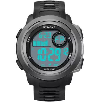 Мужские водонепроницаемые электронные часы с будильником, 5 бар