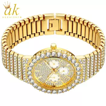 Мужские водонепроницаемые часы Aokaishen с большим циферблатом, 2023