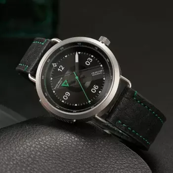 Мужские водонепроницаемые часы на кожаном ремешке, в стиле милитари