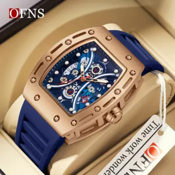 Мужские водонепроницаемые кварцевые часы с календарем OFNS5515, 2024