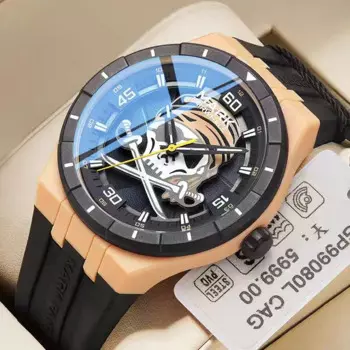 Мужские водонепроницаемые кварцевые часы с пиратским циферблатом