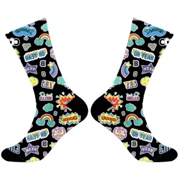 Мужские Женские забавные носки индивидуальные модные носки летние Мультяшные носки 2024 Новые забавные носки качественные аниме носки