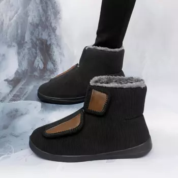 Мужские зимние ботинки, парусиновая повседневная обувь Barefoot, зимние ботильоны для работы на открытом воздухе, мужские ботильоны на теплом меху, мужские плюшевые зимние ботинки