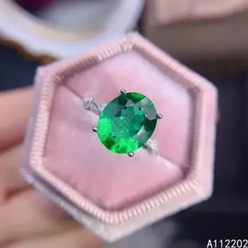 Мужское и женское кольцо из серебра 925 пробы с натуральным топазом