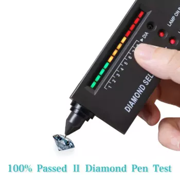 Мужское кольцо из белого золота с муассанитом, 14 к