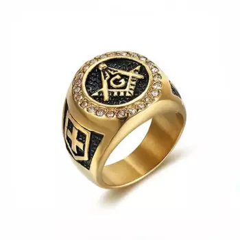 Мужское кольцо из нержавеющей стали, размеры 7-15