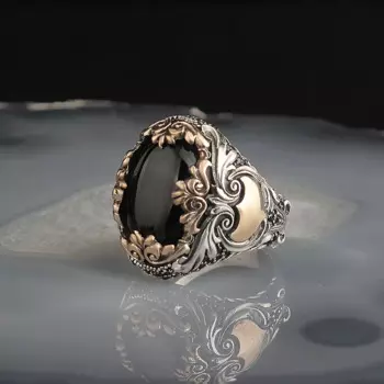 Мужское кольцо из серебра 925 пробы, с рисунком Бэтмена