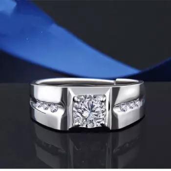 Мужское кольцо из серебра S925 пробы в этническом стиле Мужское кольцо властителя в ретро стиле кольцо с бриллиантами регулируемый размер кольцо