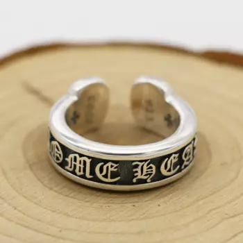 Мужское кольцо из тайского серебра 925 пробы с крестом