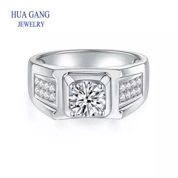 Мужское кольцо с бриллиантом диаметром 1 карат