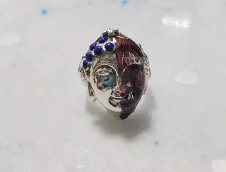 Мужское Открытое кольцо из тайского серебра 100% пробы