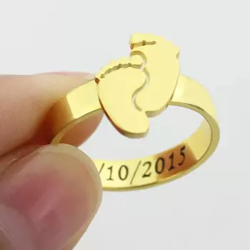 Мужское/женское кольцо из серебра 925 пробы с гравировкой