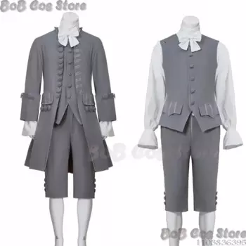 Мужской 18-й джентльменов, модель в эпоксическом стиле, средневековый аварийный центр, домохозяин, викторианский костюм, винтажный костюм на Хэллоуин