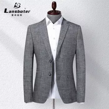 Мужской Блейзер высокого качества, новый весенний модный брендовый приталенный пиджак на двух пуговицах, мужской костюм Terno Masculino, блейзер Jaqueta Masculina, FS-190