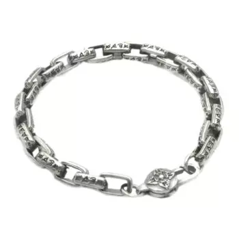 Мужской браслет из серебра 925 пробы с застежкой, шириной 6,5 мм