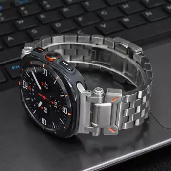 Мужской деловой ремешок для Samsung Galaxy Watch Ultra 47 мм, роскошный браслет из нержавеющей стали, ремешок для GALAXY 7 ULTRA 47 мм, звеньевой браслет