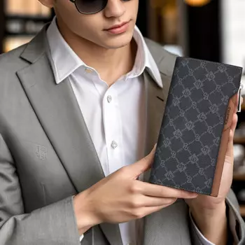 Мужской Длинный кошелек, модная вместительная сумка, искусственная сумка с принтом, индивидуальная фотосумка