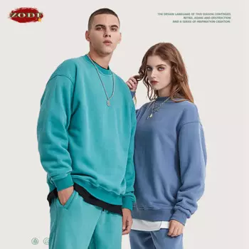Мужской флисовый свитшот в стиле хип-хоп, с круглым вырезом