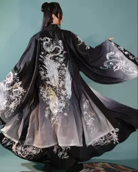 Мужской и Женский костюм Hanfu, традиционный Вышитый Костюм Hanfu, 3 предмета