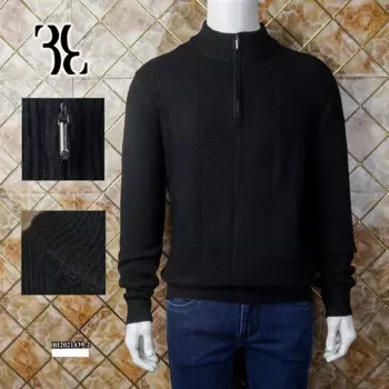 Мужской кардиган с высоким воротником, на осень/зиму