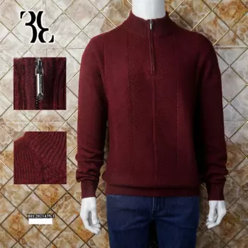 Мужской кардиган с высоким воротником, на осень/зиму