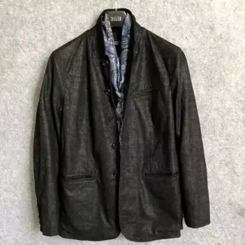 Мужской костюм из натуральной овечьей шкуры, куртка из натуральной кожи, размер XXL, весна-осень 2024