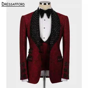 Мужской костюм (куртка + брюки + жилет)