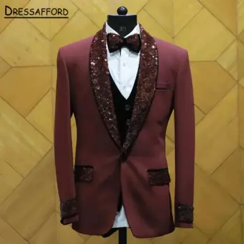 Мужской костюм (куртка + брюки + жилет)