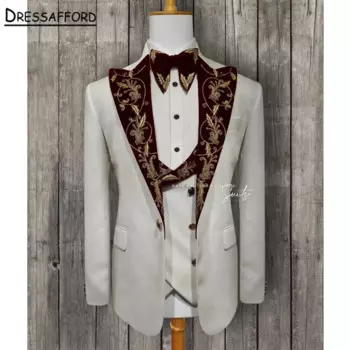 Мужской костюм (куртка + брюки + жилет)