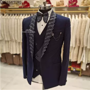 Мужской костюм (куртка + брюки + жилет)