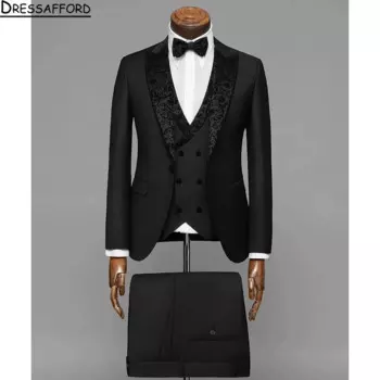 Мужской костюм (куртка + брюки + жилет)