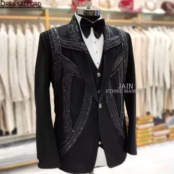 Мужской костюм (куртка + брюки + жилет)