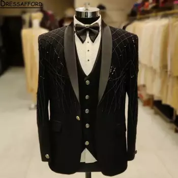 Мужской костюм (куртка + брюки + жилет)