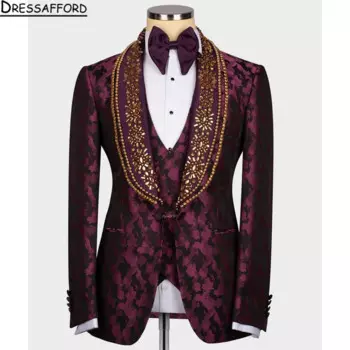 Мужской костюм (куртка + брюки + жилет)