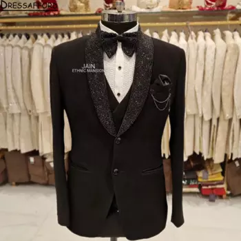 Мужской костюм (куртка + брюки + жилет)