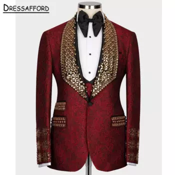 Мужской костюм (куртка + брюки + жилет)