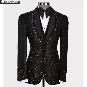 Мужской костюм (куртка + брюки + жилет)