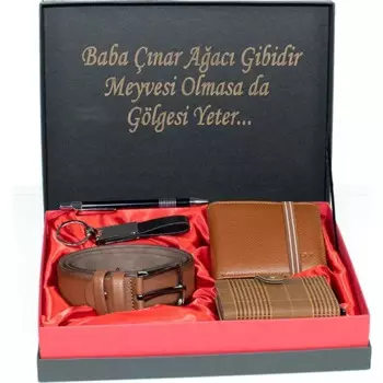 Мужской кожаный кошелек и кошелек с ремнем