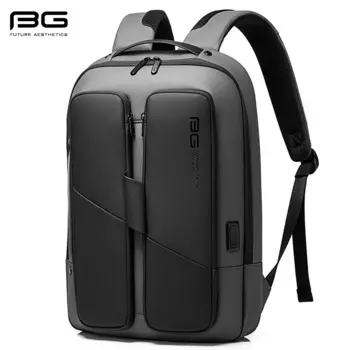 Мужской многофункциональный рюкзак BANGE, минималистичный изгиб, дизайнерский рюкзак для ноутбука 15,6 дюйма, Повседневная деловая сумка, женская сумка
