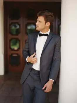 Мужской облегающий строгий костюм ANNIEBRITNEY из 2 частей, индивидуальный обтягивающий свадебный смокинг для жениха, приталенный Свадебный Мужской костюм с брюками для выпускного вечера